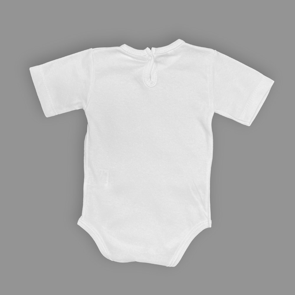 Tilki Baskılı Bebek Body Alttan Çıtçıtlı Badi SB647