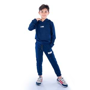 Kapşonlu Kanguru Cep 2iplik Mevsimlik Eşofman SB10071