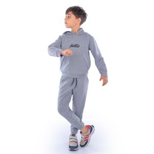 Kapşonlu Kanguru Cep 2iplik Mevsimlik Eşofman SB10072