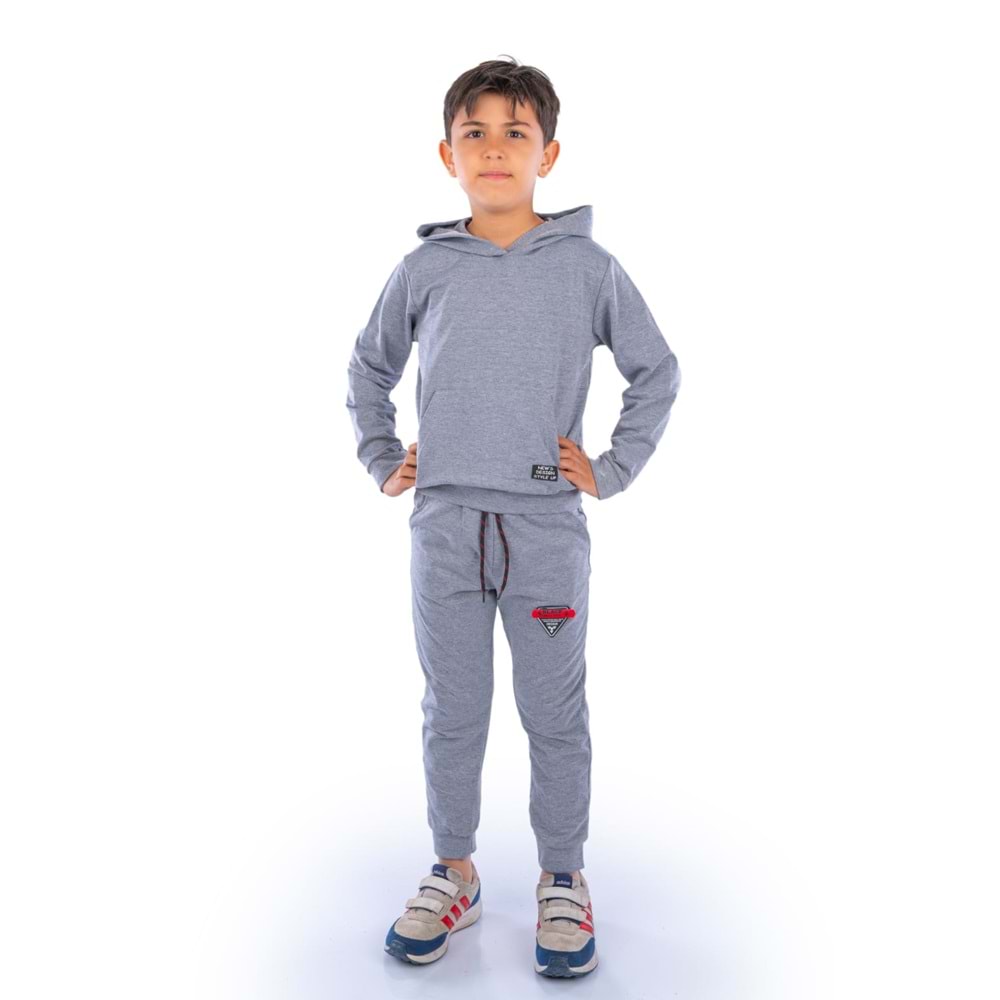Kapşonlu Kanguru Cep 2iplik Mevsimlik Eşofman SB10073