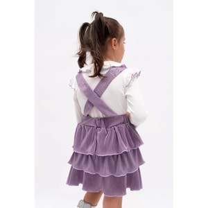 Penye Jakar Badili Kadife Elbise Takım SB2147