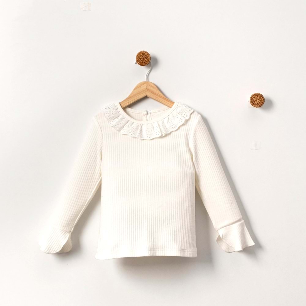 Kız Çocuk Fisto Yakalı Badili Ekose Etekli Takım SB2148