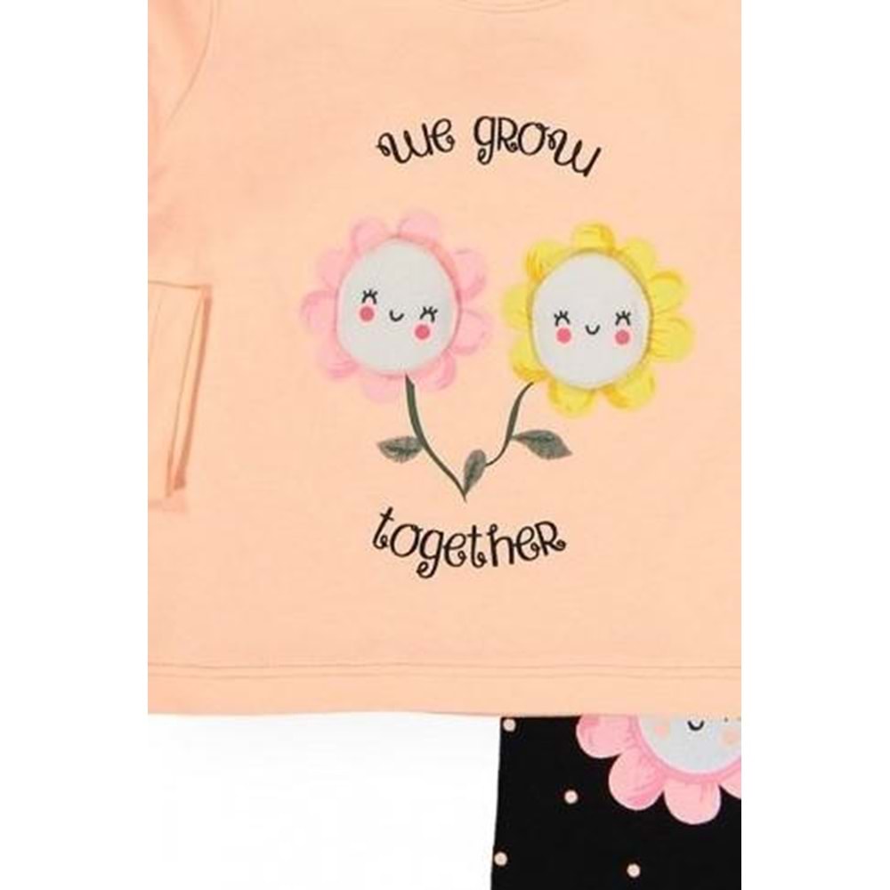 Papatya Motif Kız Bebek Takım SB254