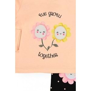 Papatya Motif Kız Bebek Takım SB254